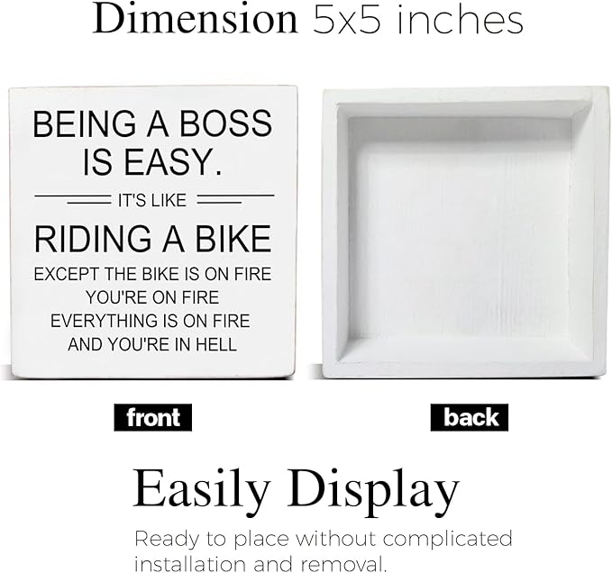 Funny Boss Gifts for Men Women, Cool Gifts for Boss Manager Supervisor, Cubicle Office Desk Decor