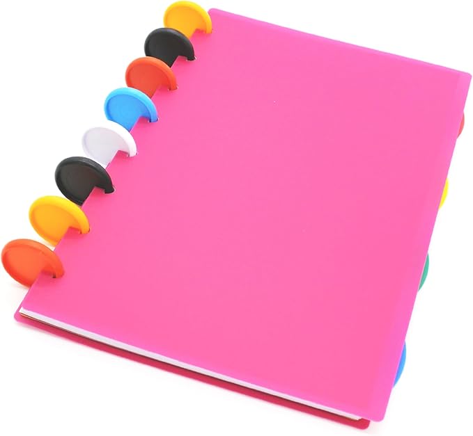 100pcs Discbound Notebook Discs DIY Planner Accessoriesfits for Tul,Levenger,Arc,Happy Planner,Talia(Solid Mixed,1.26 inch/32mm)