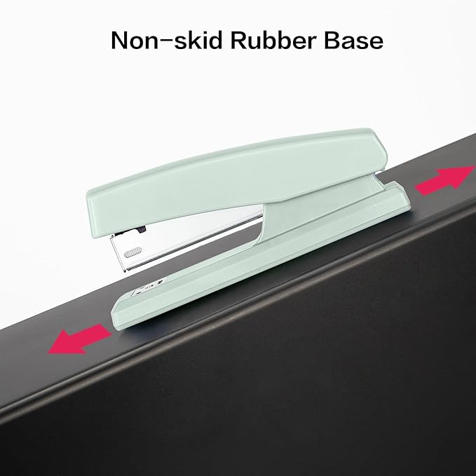 Deli Stapler, Desktop Staplers with 640 Staples, Office Stapler, 25 Sheet Capacity, Green