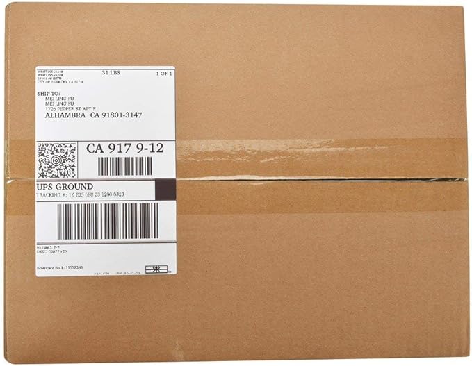 MFLABEL Fanfold 4" x 6" Direct Thermal Labels White Perforated Shipping Labels (10 Stacks)