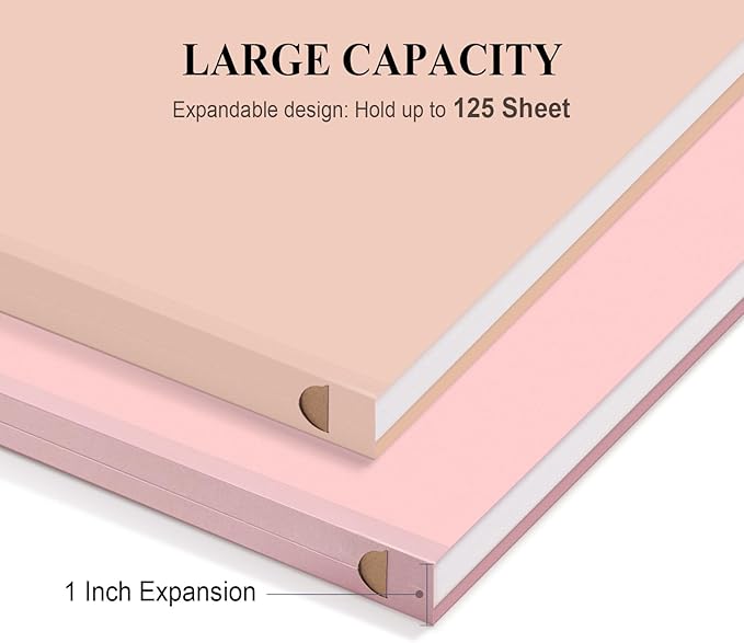 ViVin Hanging File Folders, 1/5-Cut Adjustable Tabs with 24 Per Box, 1 Inch Expansion, 24 Pack Letter Size Hanging File Folders, Designed for Office Home School Filing Cabinet(Assorted)