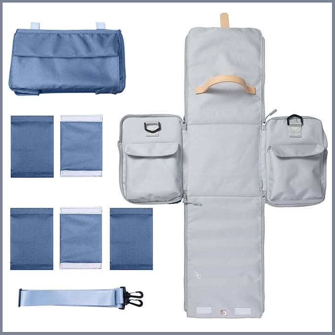 Togood Storage Tote Bag for Marker Pens Brush Pen Coloring Pencils Books Art and Crafts Supplies Tools Cosmetics, at Least 150 Pens (Grey)