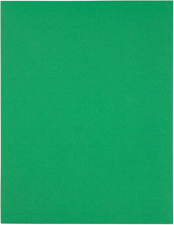 JAM PAPER Shipping Address Labels - Large - 3 1/3 x 4 - Green - 120/Pack