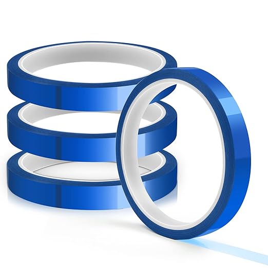 HTVRONT Heat Tape for Sublimation - Resistant 2 Rolls 20mm x 33m Tape, No Residue Transfer Blanks Tumblers Mugs Fabrics Press Thermal Blue