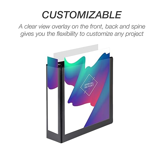 Samsill Economy 3 Inch 3 Ring Binder Bulk Pallet, Made in The USA, Round Ring Binder, Customizable Clear View Cover, Black, Pallet of 288 Binders in 24 Cartons