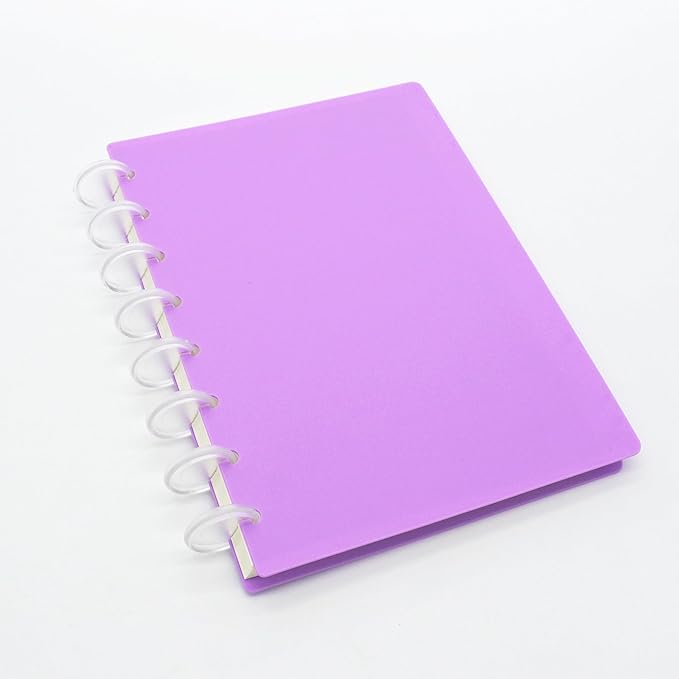 100pcs Discbound Notebook Discs DIY Planner Accessories fits for Tul,Levenger,Arc,Happy Planner,Talia(Clear,0.7inch/18mm)