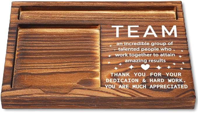 Team Sticky Note Holder, Team Appreciation Thank You Gifts for Women Men Employee Coworkers Mentor, Team Gifts Office Desk Self-Stick Note Pad Holders YB360