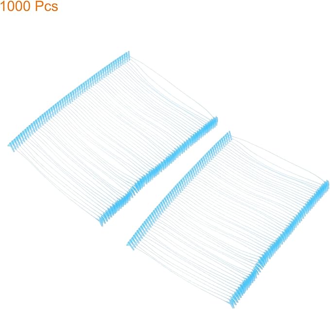 MECCANIXITY Standard Tagging Fasteners, Plastic Regular, Label Gun Price Barbs for Garment Tags, 75mm/3 Inch, Pack of 1000, Sky Blue