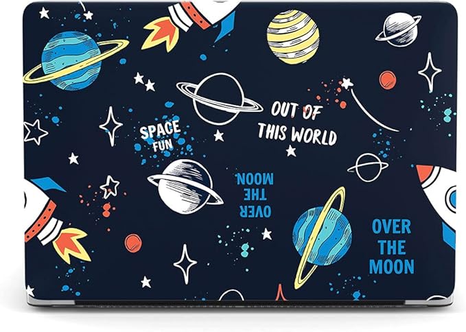 Bandless Case Compatible with MacBook Air 13 Retina 2018 2019 2020 Model A1932 A2179 A2337 M1, Plastic Hard Shell Cover Keyboard Skin for inch Touch ID - Planet A2337/A2179/A1932 (Air 2018-2020)