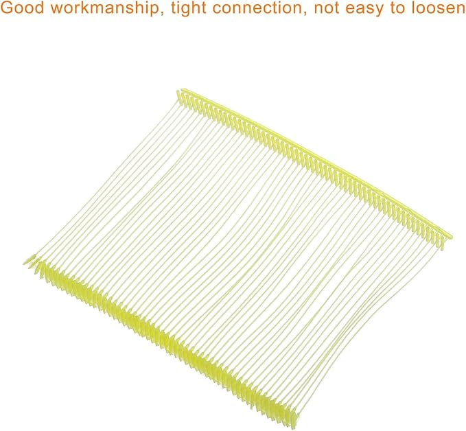 MECCANIXITY Standard Tagging Fasteners,Plastic Regular,Standard Label Gun Price Tagging Barbs for Garment Price Tag Label Tagging Barbs 75mm/3 Inch,Pack of 1000 Yellow