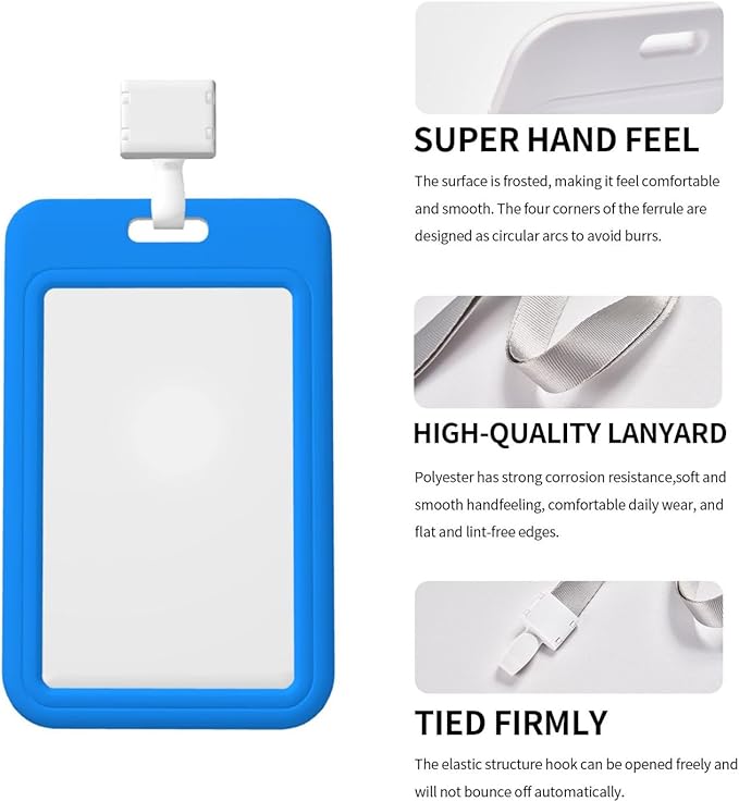 Custom Id Badge Holder Customizable Personalized Id Card with Photo Logo for Employee Work Office Staff Name Tag