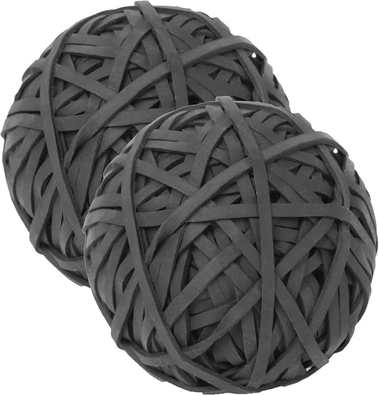 Rubber Band Ball #33 rubber bands Black 2 Pack ball About 260pcs elastic Bands for Office School Home Strong Elastic Band Loop Office Supplies rubber bands size 33
