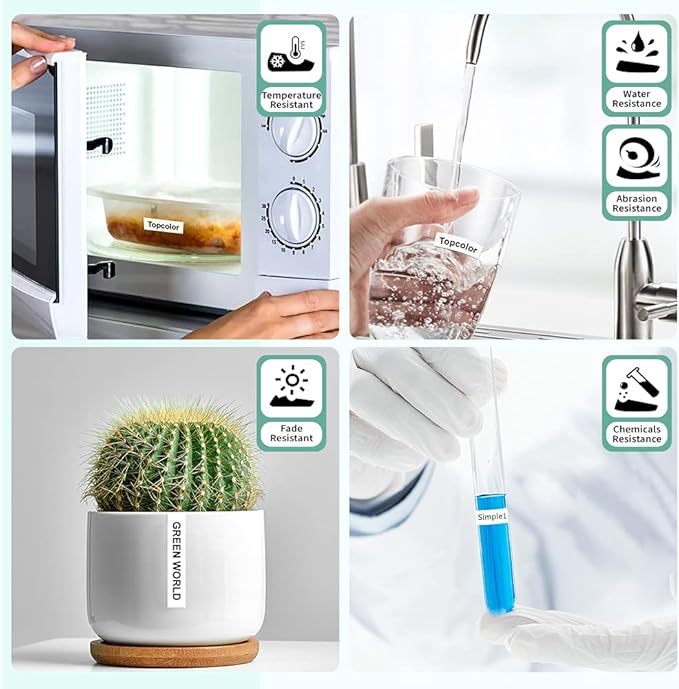 6-Pack Tz 9mm 0.35" Laminated Tape Compatible for Brother Tze-221 Tze-121 Tze-421 Tze-521 Tze-621 Tze-721 P Touch Tze 3/8 Inch Label Maker Tape for PTD200 PTD210 PTH110 PTD220 PTD600 PTD400AD