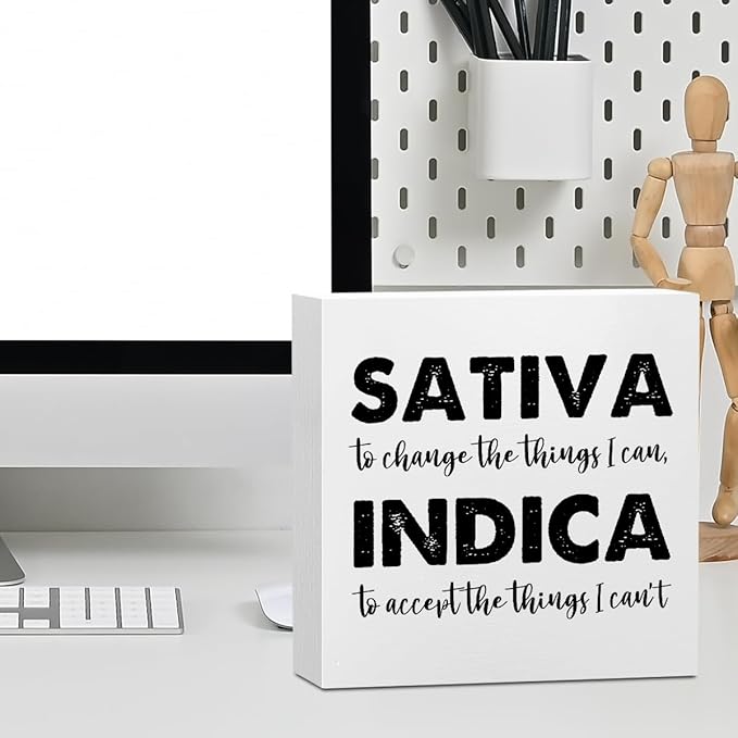 Inspirational Quotes Office Supplies Rustic Desk Decor Motivational White Wooden Box Sign Positive Affirmation Farmhouse Wood Plaque Cubicle Accessories Home Shelf Table Tiered Tray Counter Decoration