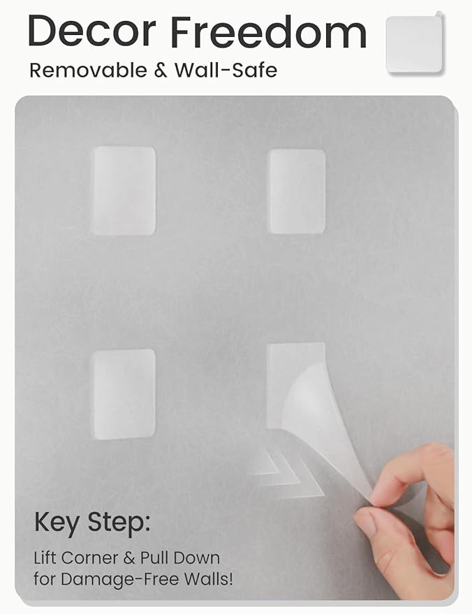 Bumusty Large Cork Board 47"x35" Alternative - 12 Pack Felt Wall Tiles with 70 Safe Removable Adhesive Tabs, 30 Pushpins, Cork Boards for Walls Pin Board Bulletin Board Office Decor (Marble Gray)