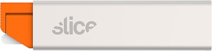 Slice Carton Safe Ceramic Box Cutter, 1 Pack, Grey + Orange