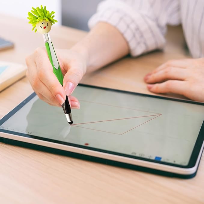 Pens,ballpoint pen,8pcs Mop Head Ballpoint Pens, Funny Mophea Topper Pen with Plush Hair Writing Click Pen Portable Cute Cartoon Multi-function Signing Pens Decor Gift for Office Home Kids and Adultes