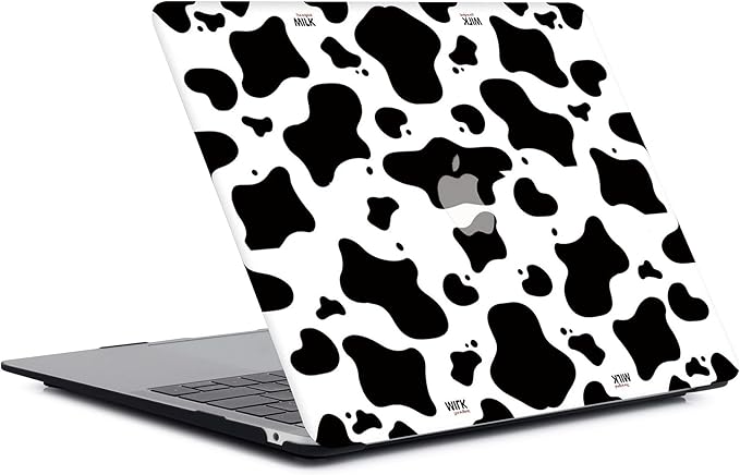 Case Compatible with MacBook Pro 13 Inch 2015 2014 2013 2012 Model A1502 & A1425, Plastic Hard Shell Protective Case with Keyboard Cover for Mac Pro Retina 13 Old Version - Milk Cow