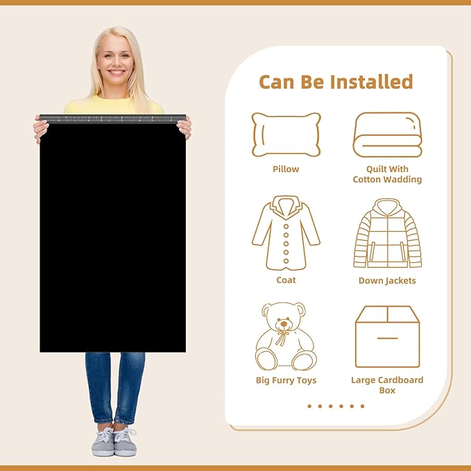 Fuxury Extra Large Poly Mailers 24x36" 50 Pcs, 2.5mil Bulk Shipping Bags for Clothing,Strong Adhesive Shipping Envelopes for Small Business Supplier,XL Poly Mailing Envelopes Black