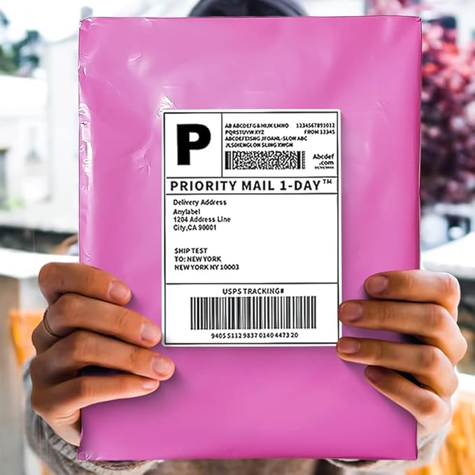 POLYSELLS 100 pcs 19x24 Inches Pink Poly Mailers Shipping Envelopes, Strong Adhesive Sealing, Waterproof, and Tear-resistant Postal Mailing Bags for Clothing, Books, and Accessories