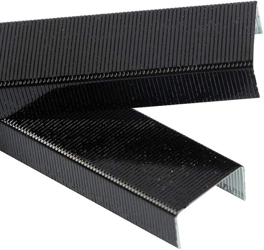 JAM PAPER Standard Size Colorful Staples - Jet Black - 5000/box