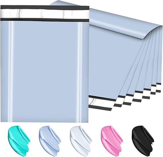 Large Poly Mailers 19x24 Inch 100 Pack, Shipping Bags for Clothing with Self-Sealing Tear-Resistant, Waterproof Poly Bags, Mailing Envelopes for Small Business (Light Blue)