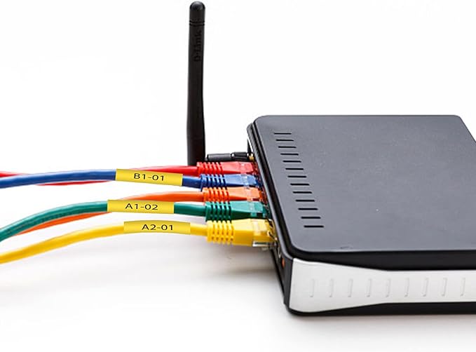 Nineleaf 2 PK Black on Yellow Label-Making Tape Heat Shrinkable Tape Compatible for Brother P-Touch HSe-631 HSe631 HS631 HS-631 11.7mm 1/2" 4.92 ft for PT-E300 PT-E500 PT-E550W PT-P750WVP Printer