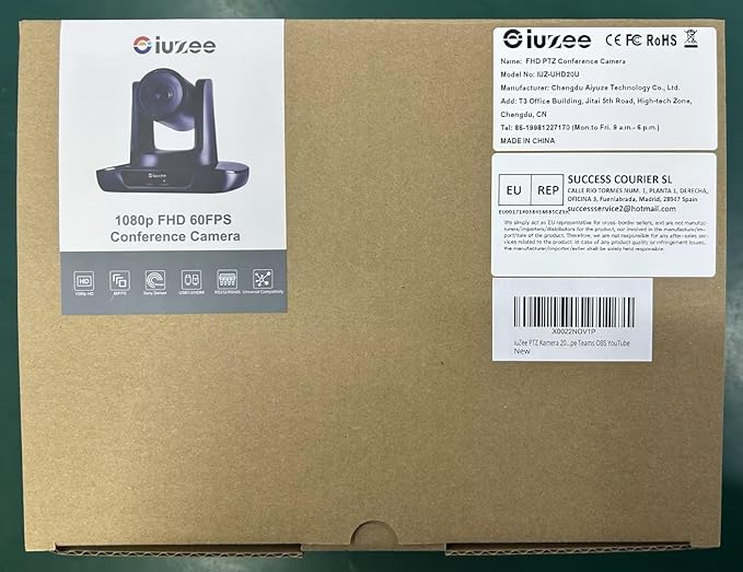 PTZ Camera 20X Optical Zoom Conference Room USB3.0 HDMI 1080P 60FPS Wide Angle for Video Conference Meeting Church Live Streaming Education Works with Zoom Webex OBS YouTube