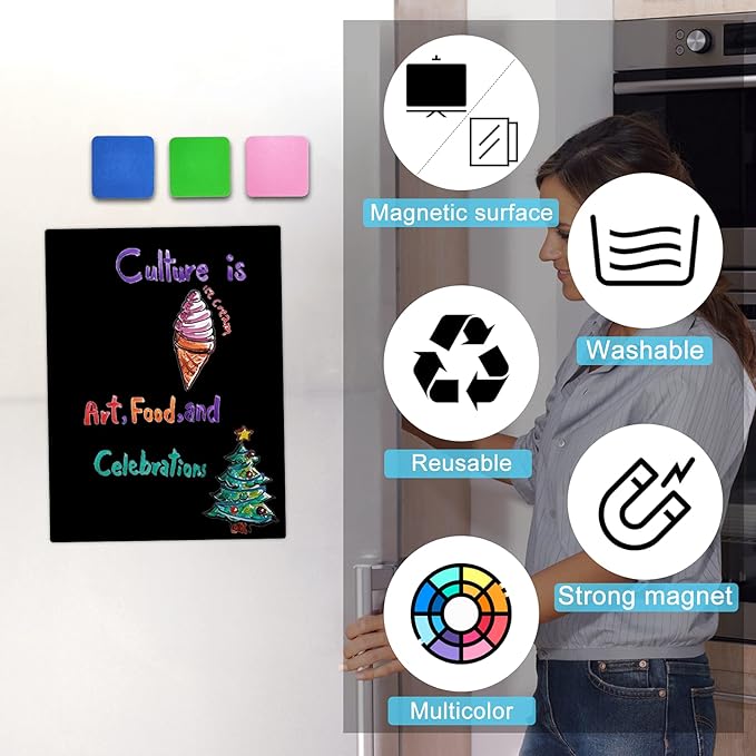 OWLKELA 30 Pack Whiteboard Eraser for Kids and Adults, Magnetic Whiteboard Eraser for Cleaning Dry Erase Markers on Magnetic Soft Whiteboard, Glass Whiteboard and Dry Erase Board