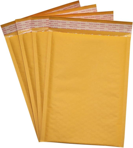 Secure Seal #0 6x10 Kraft Padded Bubble Mailer Shipping Envelopes (Pack of 1000)