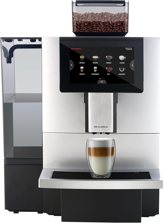 F11 Big Plus Automatic Espresso Machine, Coffee Machine with Milk System, Americano and Cappuccino, 24 Coffee Drinks for Office, Hotel and Convenience Store,Sliver colour