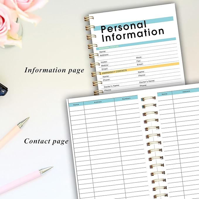 Planner 2026 January to December, 5.5" x 8.5" Daily Weekly and Monthly Calendar Planner for Productivity, Goal Setting & Time Management, Organizer for Work, School & Life - Orange Hard Cover