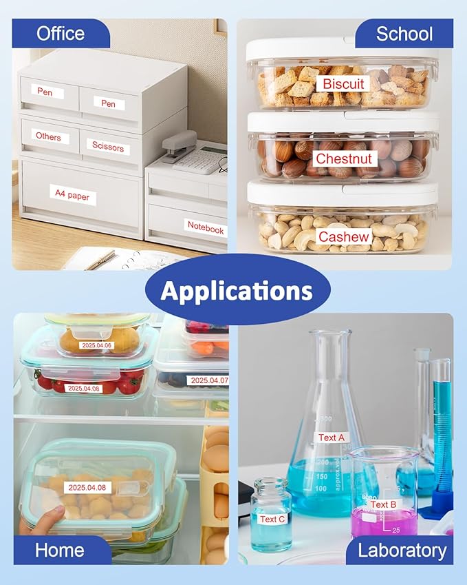 Tze 12mm Tz-232 Red on White Label Maker Tape Compatible for Brother Tze-232 Laminated for Indoor or Outdoor Use Work for for Ptouch Ptouch PTD200 PTD202 PTD210 PTD600 PTD400 PTH100 PTH110 PT1280