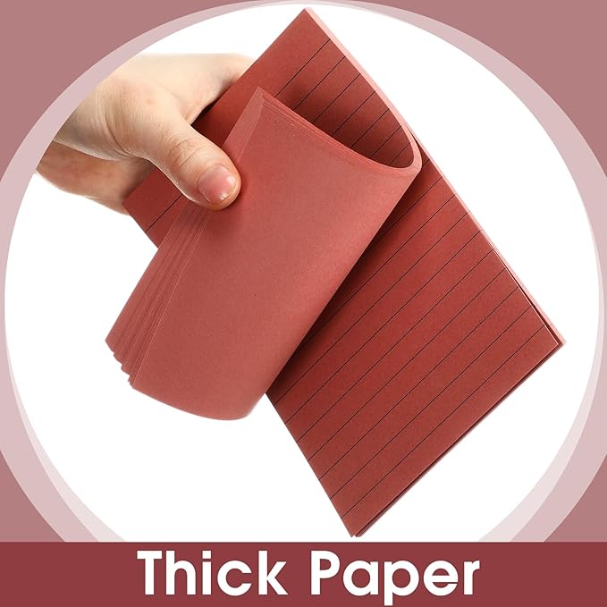 12 Pads Retro Color Boho Sticky Notes 4x6 with Line, Lined Self Stick Notes Pads Boho Office Supplies, Vintage Aesthetic School Accessories 50 Sheets/pad