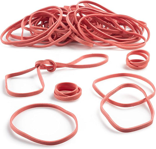 PlasticMill Pink Rubber Bands Size 33 (3 1/2" x 1/8") - #33 Colored Rubber Bands Office Supplies - Strong, Elastic Bands for Crafts, Balloon Garland, Cash, File Folders (1,000-Pack)