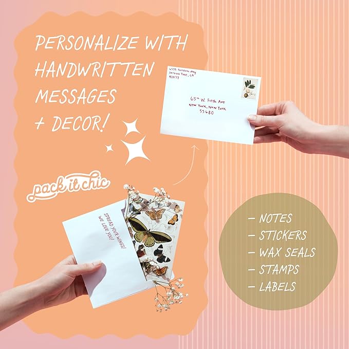 Pack It Chic - 4 3/8" X 5 3/4" A2 Envelopes White (250 Count) Self-Adhesive Envelopes for Invitations, Card Making, Photos, RSVP Cards, and Greeting Cards