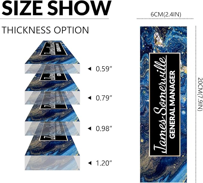 Desk Name Plate Personalized, Custom Name Plate for Desk, Acrylic Desktop Accessories, Office Gift & Decor for Women Men, Teacher Nurse Boss Employee Appreciation Gifts