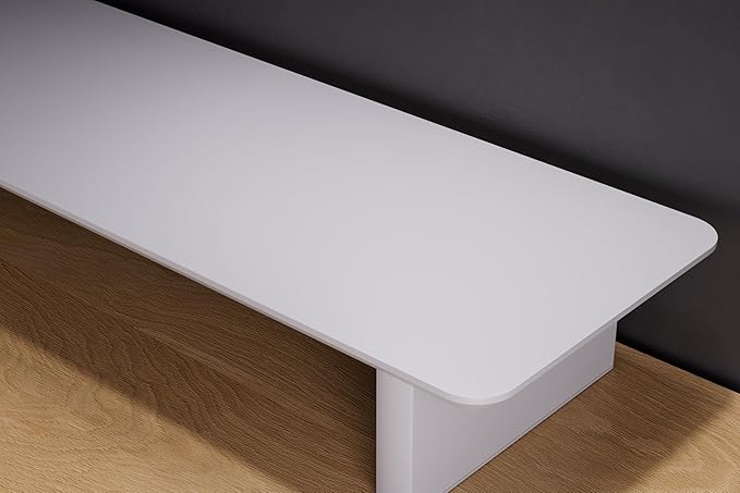 desk monitor stand (All　White, Large)