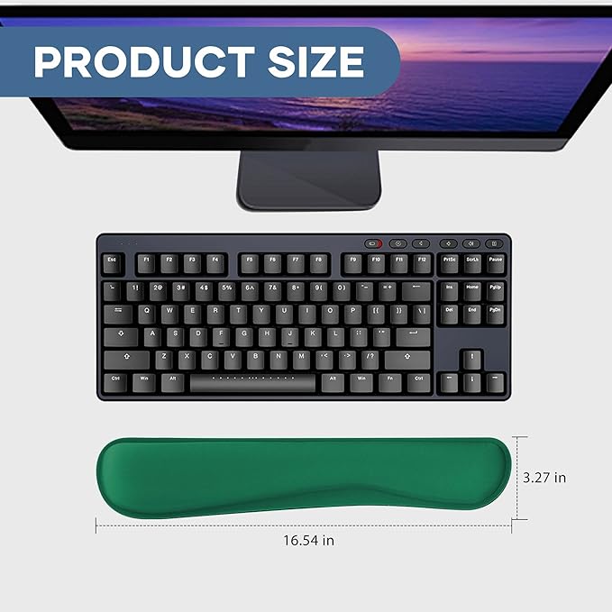 Office Ergonomic Memory Foam Computer Mouse and Keyboard Wrist Rest pad Support Carpal Tunnel, Wrist Rest for Keyboard and Mouse, Wrist Support Set