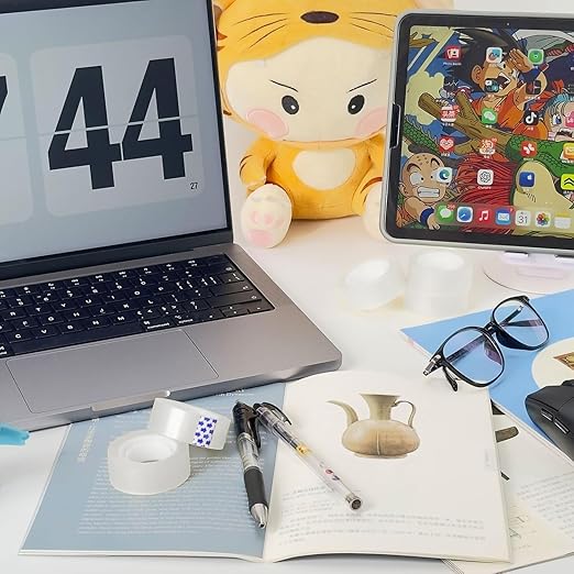 48 Rolls Clear Tape, Transparent Tape Refills for Dispenser, 1 Inch Core, 3/4 x 800 Inches, Strong Adhesive for Gift Wrapping, Office, School, Home, Desk Supplies & Crafts