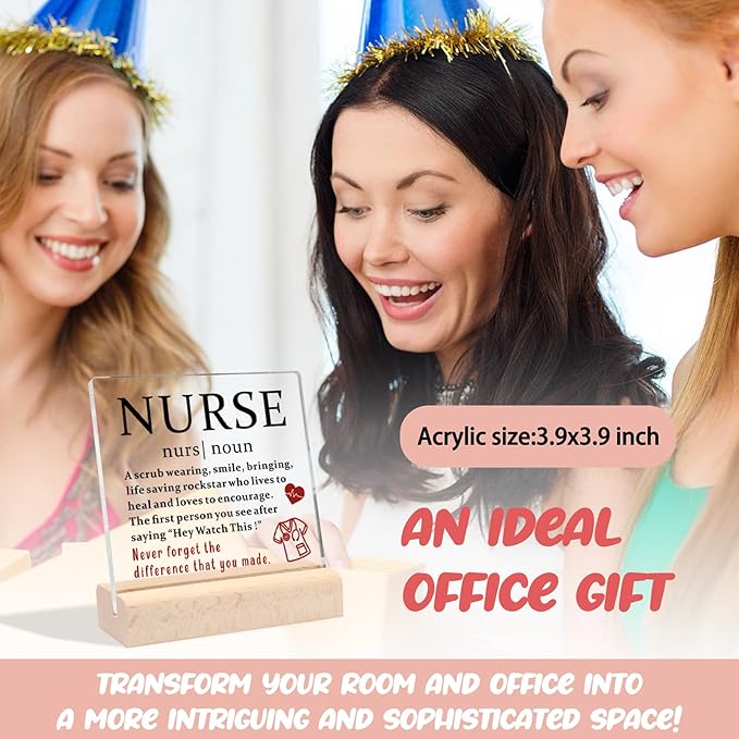 Thank You Gifts for Nurse, School Nurse Gifts Nurse Graduation Gift Ideas Nursing Student Gifts Nurse Appreciation Gifts for Nurses Rn Nursing Student Clear Desk Decorative Sign