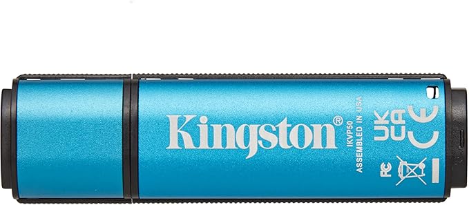 Kingston IronKey Vault Privacy 50 256GB Encrypted USB | FIPS 197 | AES-256bit | BadUSB Attack Protection | Multi-Password Options | IKVP50/256GB