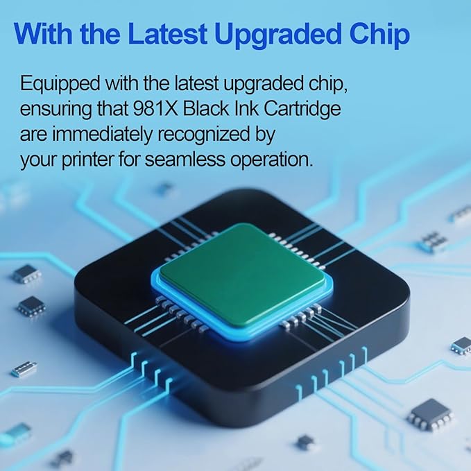 Remanufactured 981X 981 High Yield Black Ink Cartridge Works for PageWide Enterprise Color 556 556dn 556xh MFP 586 MFP 586z MFP 586dn MFP 586f Printer