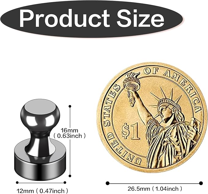 LOVIMAG Fridge Magnets 40Pcs Refrigerator Whiteboard Small Strong Magnet Classroom Kitchen Accessories Decorative Locker Set Decor Must Haves Office Calendar Refrigerador Magnetic Cute Crafts Black