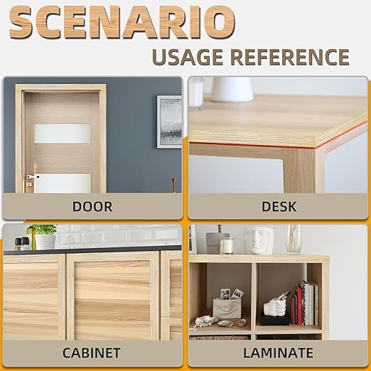 GSCIT Club Oak Edge Banding, 3/4 inch x 25ft roll of Veneer Edge Banding Preglued Flexible, Real Wood Tape Banding