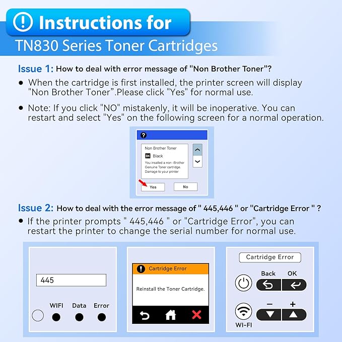 ZIPRINT TN830XL Toner 2 Pack(with chip) Compatible Replacement for Brother tn830 tn830xl tn830/xl/v tn-830xl Toner for HL-L2460DW DCP-L2640DW HL-L2405W MFC-L2820DW MFC-L2900DW HL-L2480DW Printer