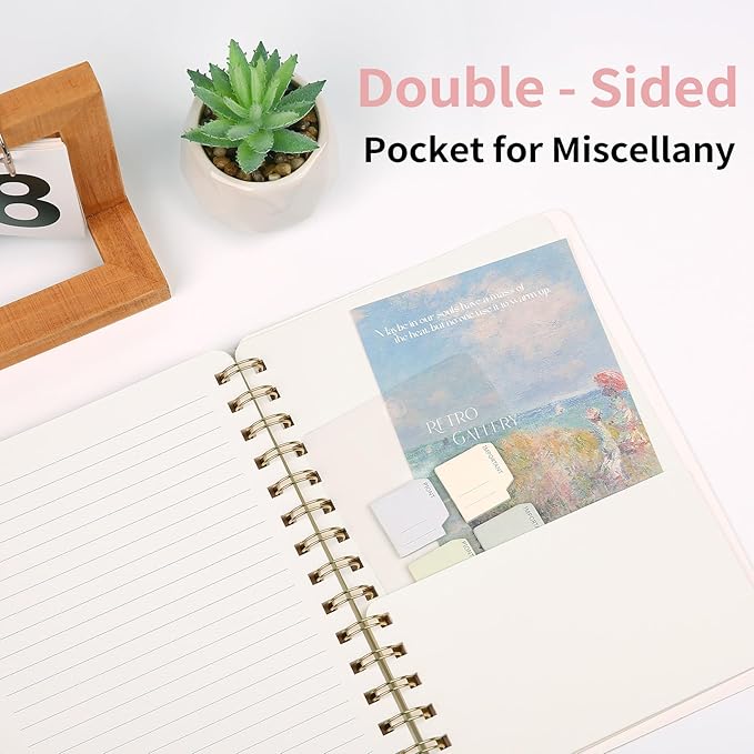 Lined Spiral Notebook College Ruled A5 Journal Book for Note Taking, 160 Pages Writing Journal for Office and Home School Supplies 5.75x8.125 inch (3pack-Grey)