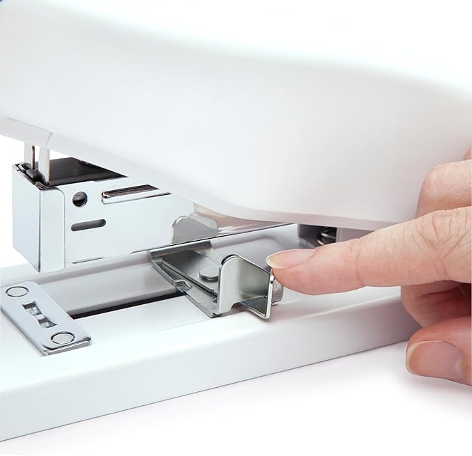 Rapesco 1391 ECO HD-100 Heavy-Duty Stapler with 2000 Type 923 Heavy-Duty 3/8" Staples, 100 Sheet Capacity, Soft White