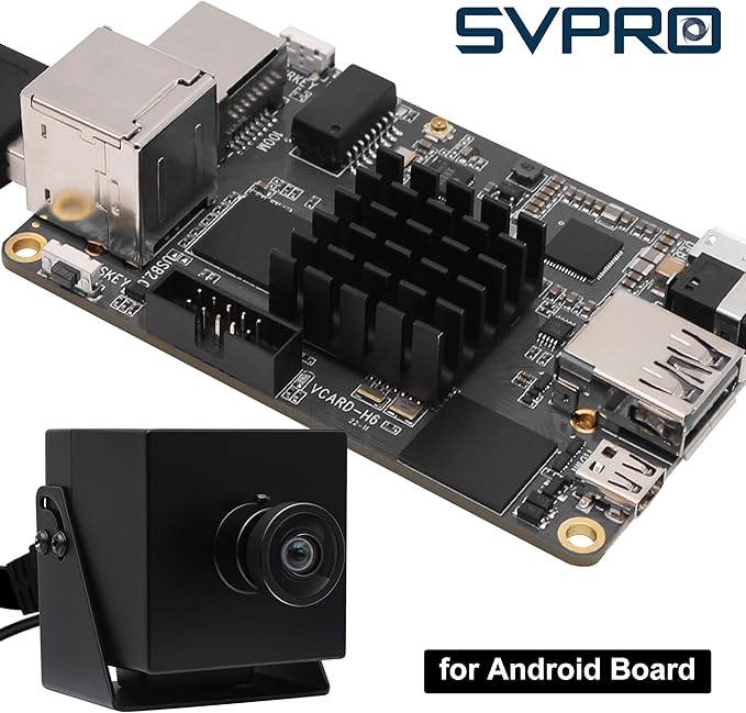 SVPRO 4K Webcam - USB HDMI Dual Output for Computer/Monitor/Projector/TV, Wide Angle Distortion-Free Streaming Webcam H.264 Security Camera