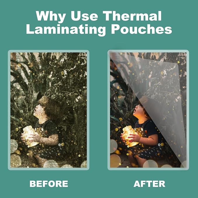 BESTEASY Thermal Laminating Pouches, 5 mil Thick, Clear 9 x 11.5 Inch Laminating Sheet Paper for Laminator, Holds 8.5 x 11 Inch Letter Size Sheets（3000 Pack）